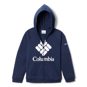 Chlapecké Mikiny Columbia Branded French Terry Full Zip Tmavě Blankyt EAJCBU290